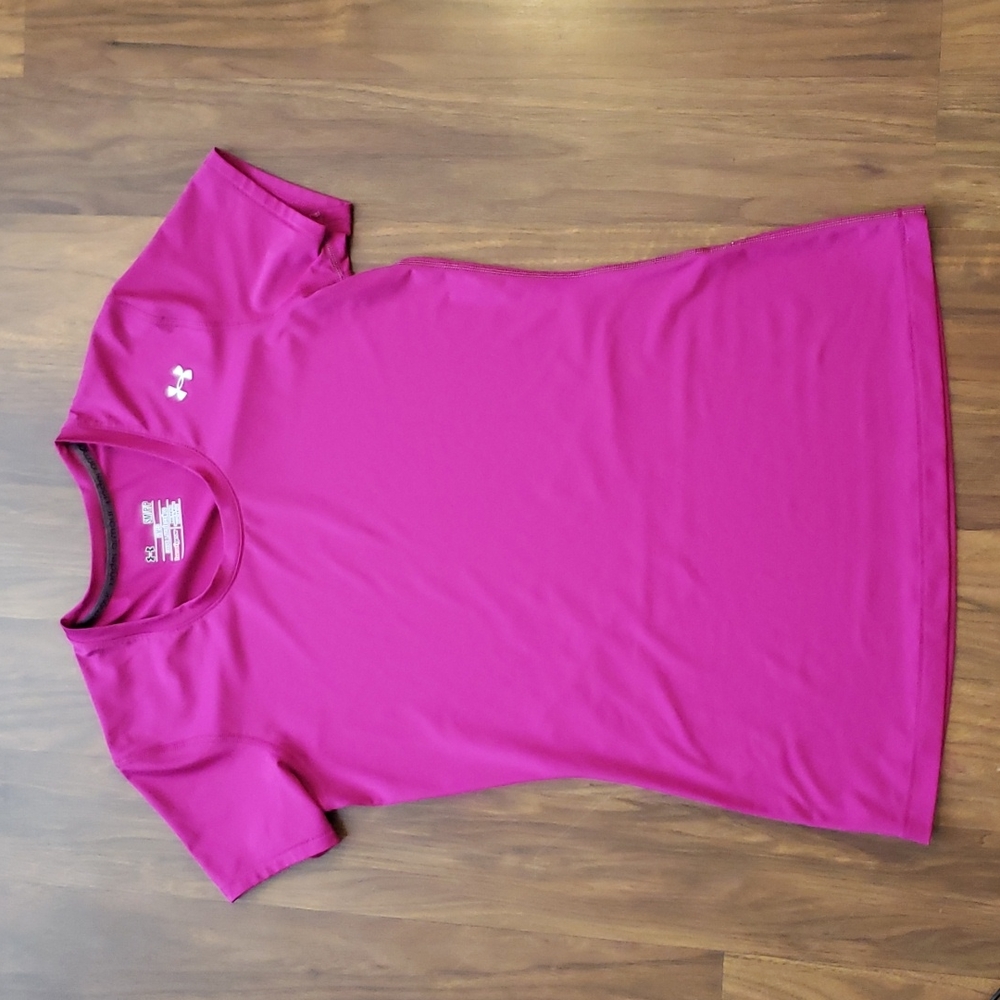 Under Armour fuchsia shirt small